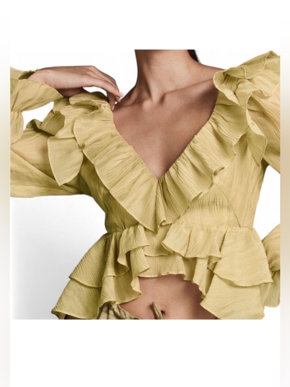 Anthropologie Ruffle Top
